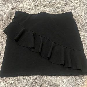 Black mini skirt